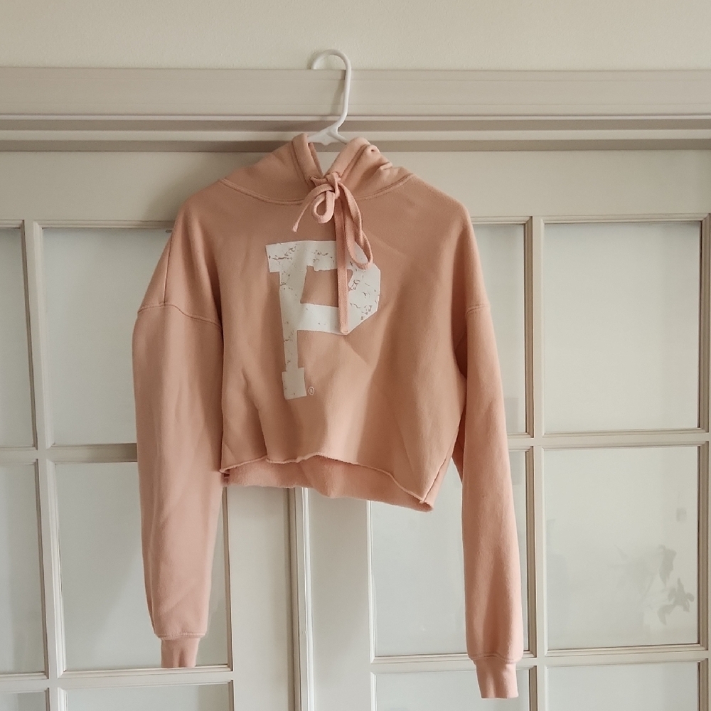 Portland Gear Pink Crppped Hoodie